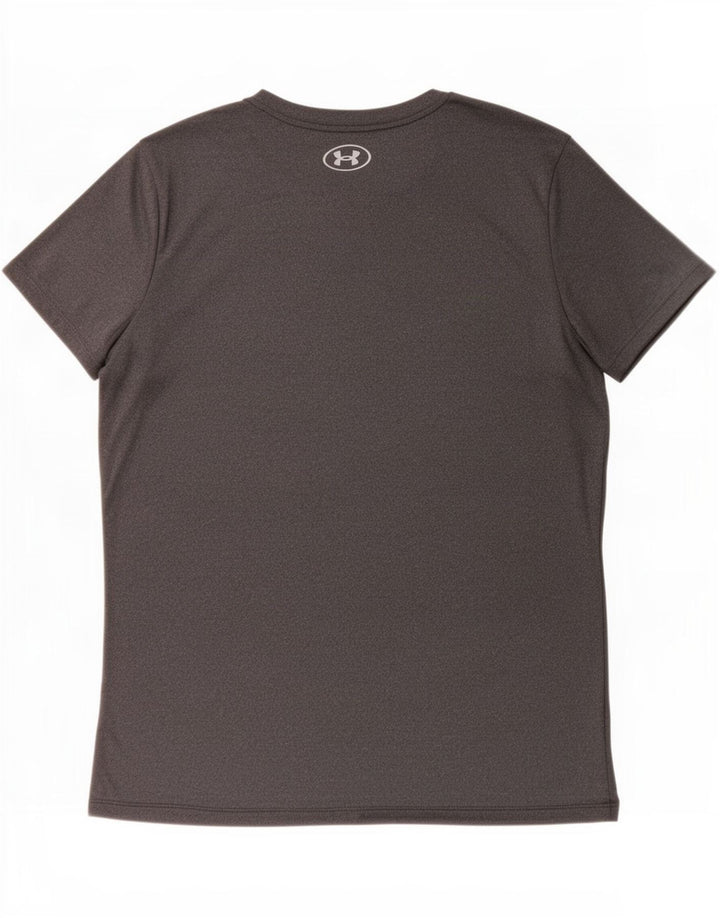 Under Armour Γυναικείο T-Shirt Top UK 14 Medium Grey Polyester