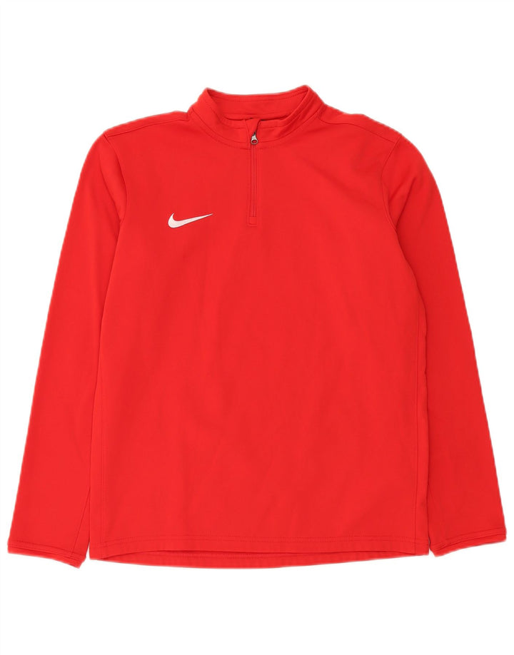 Φόρμα Nike Boys Dri Fit με φερμουάρ πουλόβερ φόρμα 13-14 ετών XL Red