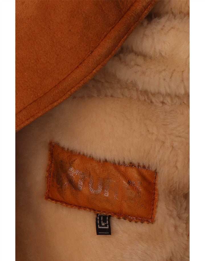 Vintage Γυναικείο Πανωφόρι Shearling UK 16 Large Beige