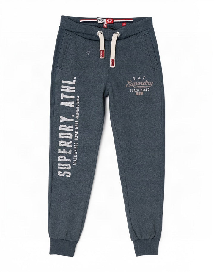 Ανδρική φόρμα Superdry Graphic Παντελόνι Joggers Μεσαίο Γκρι Βαμβακερό