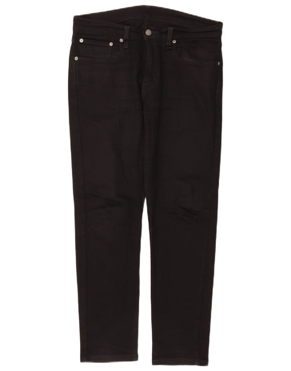 Levi's Mens 512 Slim Tapered Jeans W31 L30 Μαύρο βαμβακερό