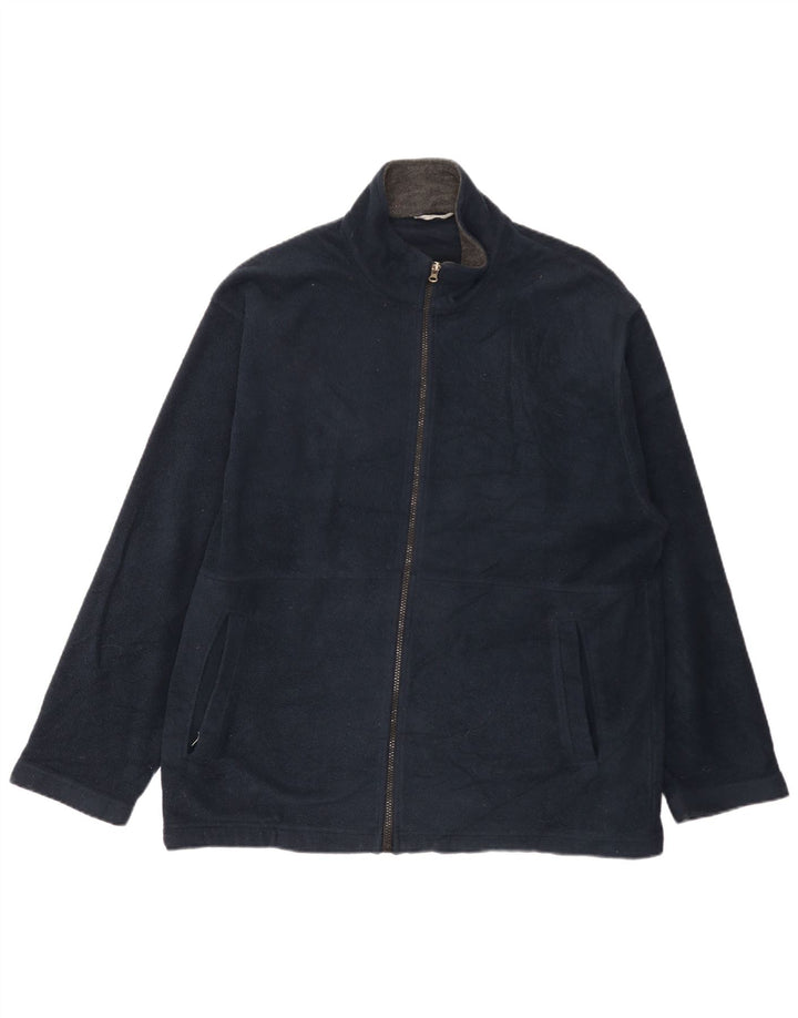 Marks & Spencer Ανδρικό Fleece Jacket UK 44 XL Navy Blue Polyester