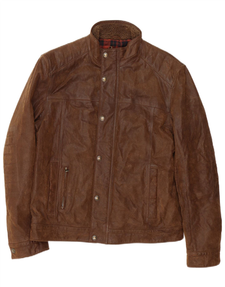 North Coast Society Ανδρικό Δερμάτινο Μπουφάν UK 38 Medium Brown