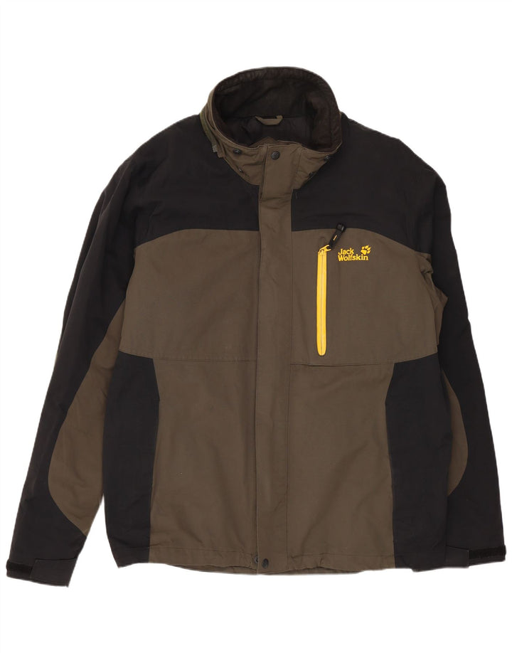 Ανδρικό τζάκετ αντιανεμικό JACK WOLFSKIN UK 40/42 Large Navy Blue Colourblock