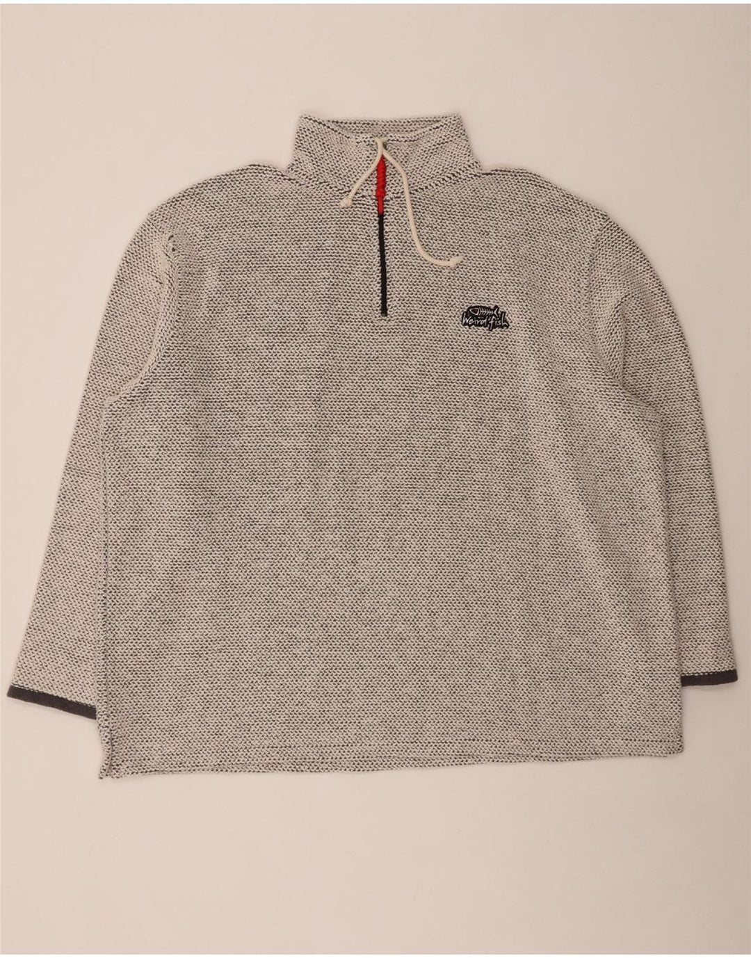 WEIRD FISH Ανδρικό φούτερ με φερμουάρ Jumper 3XL Γκρι βαμβακερό
