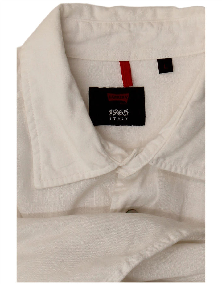 Ανδρικό πουκάμισο Carrera λευκό μεγάλο