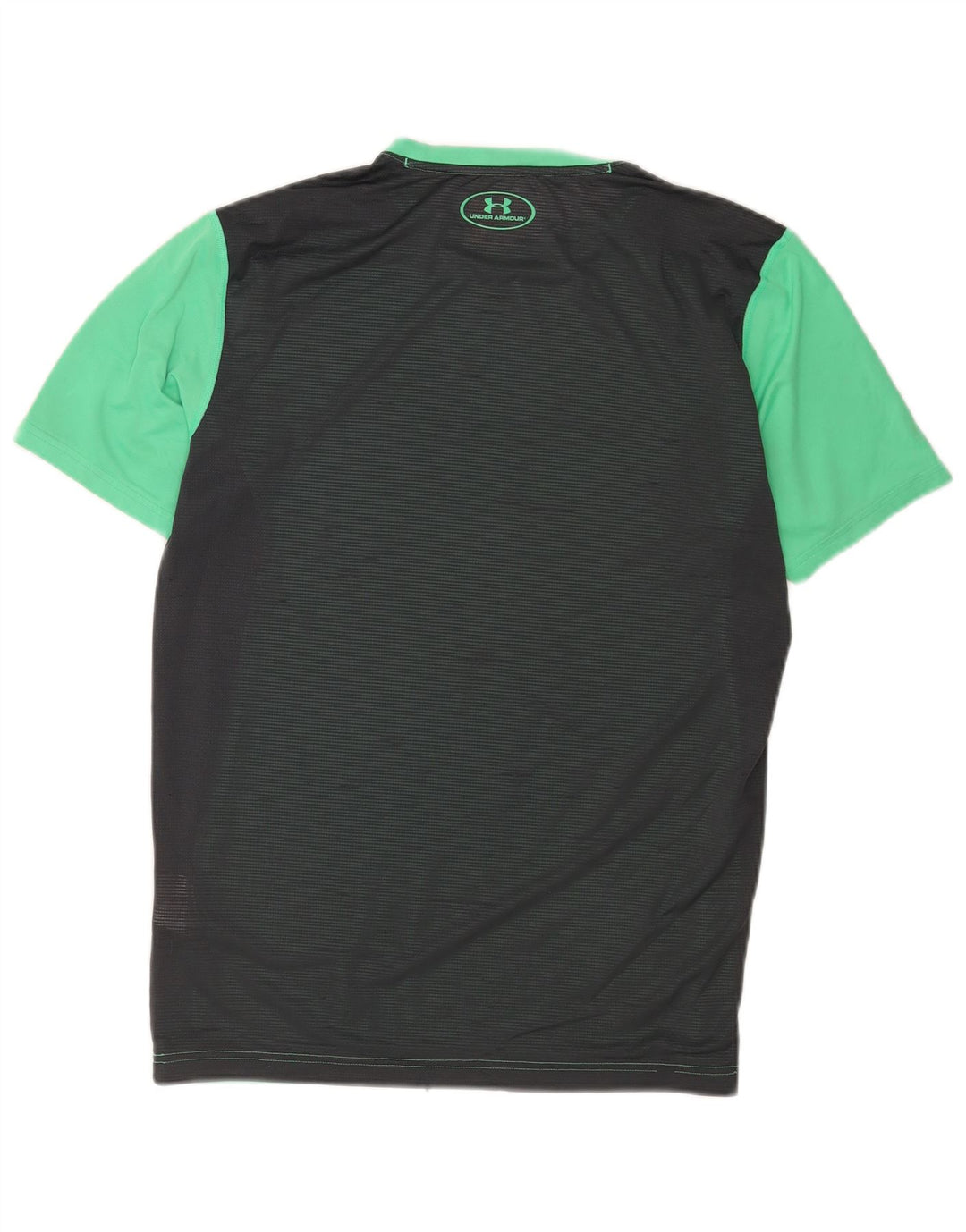 Ανδρικό μπλουζάκι Under Armour Heat Gear Top Medium Green Colourblock Πολυεστέρας