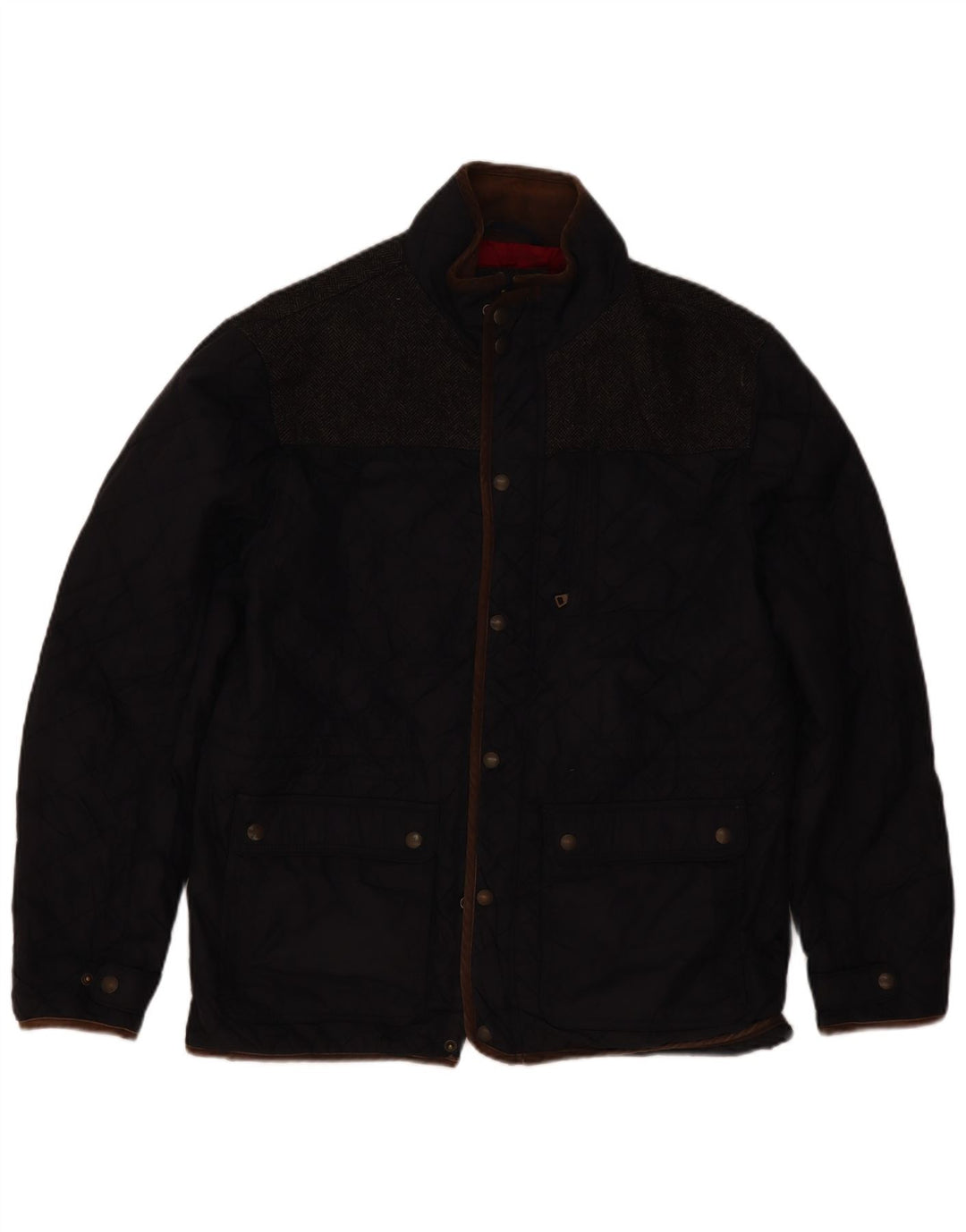 Ανδρικό καπιτονέ μπουφάν Blue Harbour UK 40 Large Navy Blue Colourblock