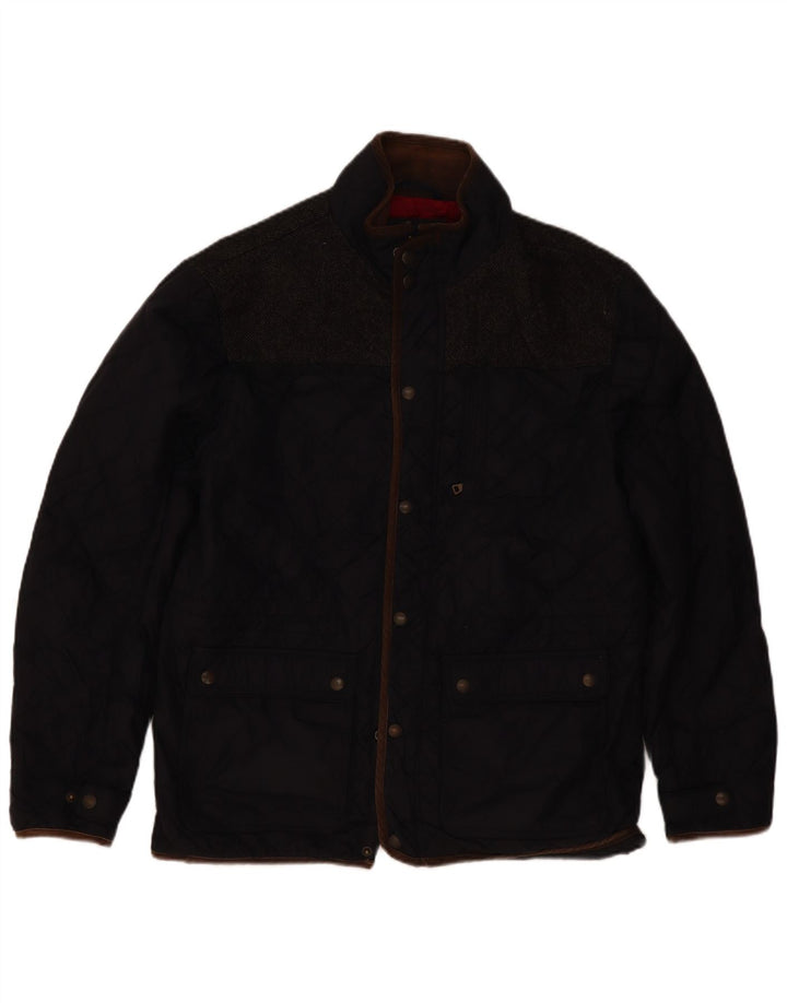 Ανδρικό καπιτονέ μπουφάν Blue Harbour UK 40 Large Navy Blue Colourblock