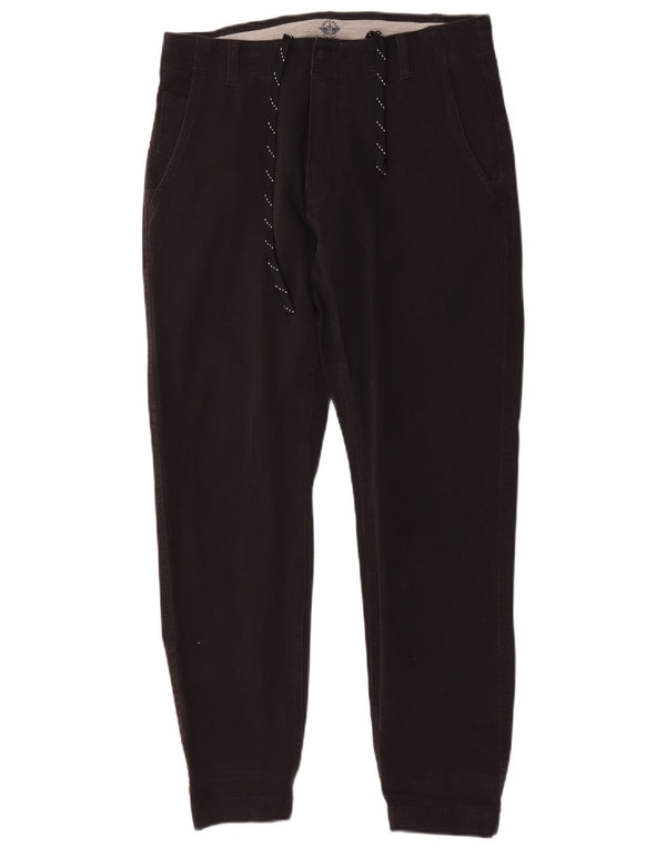 Dockers Mens Joggers Chino Παντελόνι W30 L30 Μαύρο Βαμβακερό