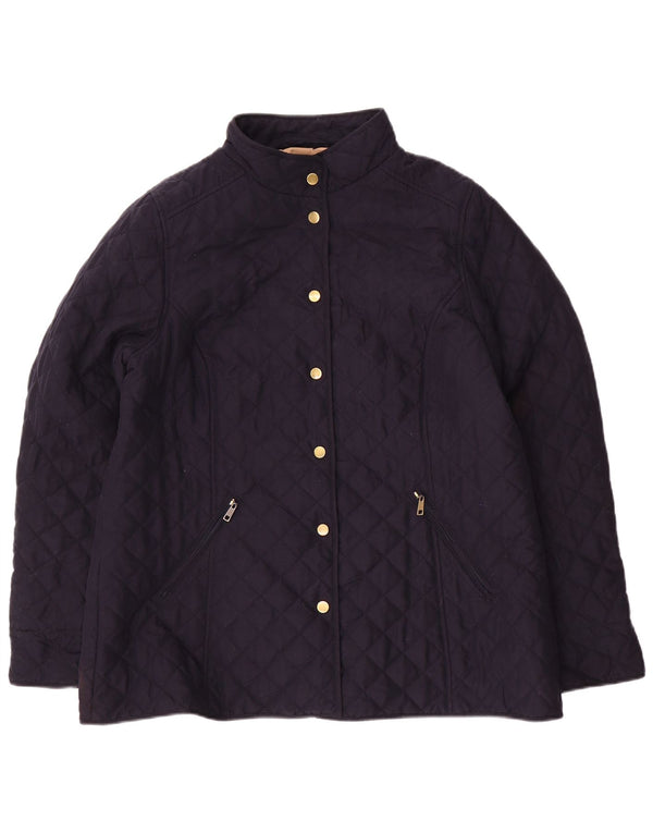 CLASSIC Γυναικείο καπιτονέ μπουφάν UK 18 XL Navy Blue Polyester