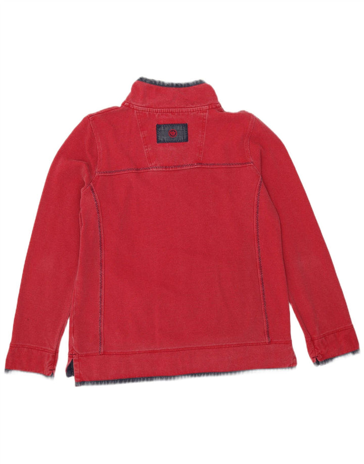 Γυναικείο φούτερ με μεγάλο μέγεθος Fat Face Jumper UK 10 Small Red Colourblock