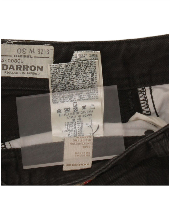 DIESEL Ανδρικό Darron Regular Slim Tapered Jeans W30 L28 Μαύρο βαμβακερό