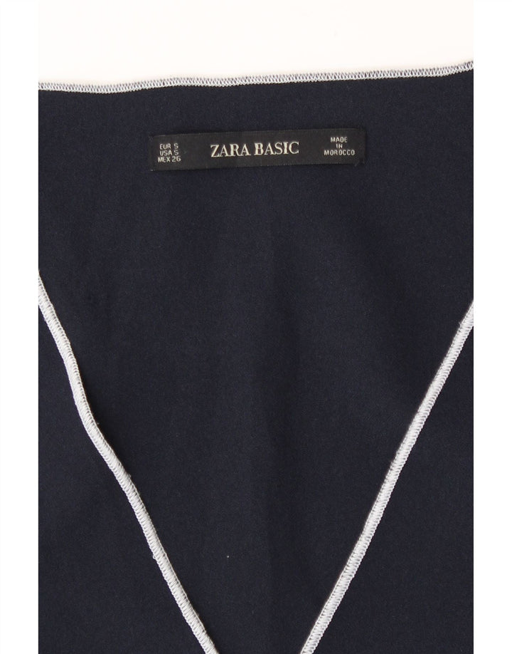 Zara Γυναικείο φόρεμα Shift UK 10 Small Navy Blue
