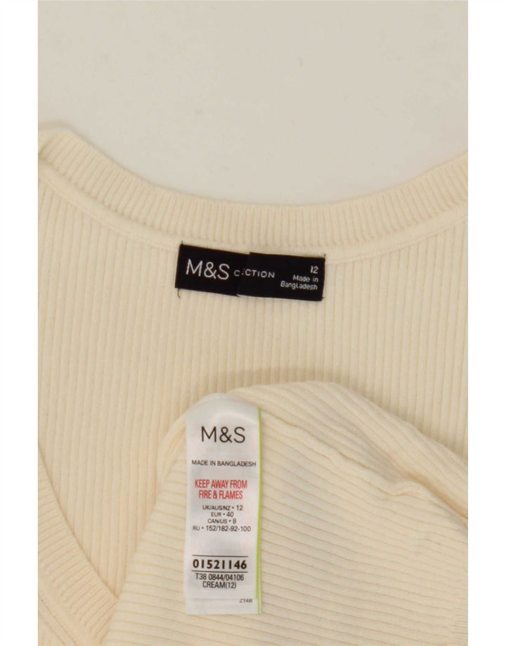 Marks & Spencer Γυναικείο Γιλέκο Τοπ UK 12 μεσαία μπεζ βισκόζη