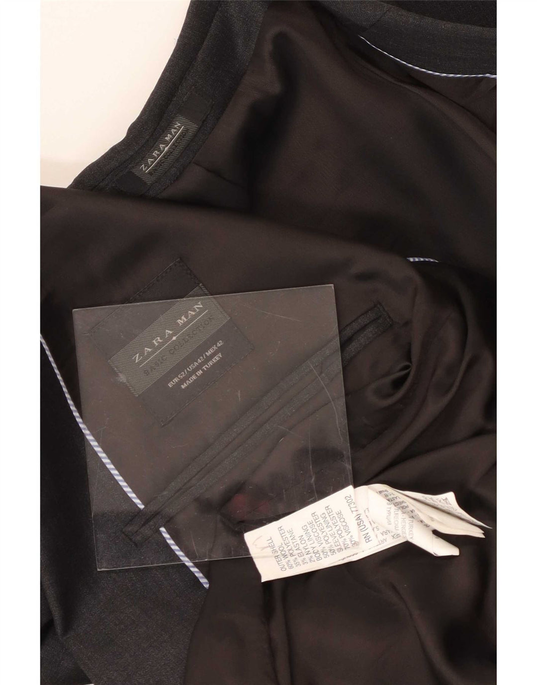 Zara Ανδρικό μπουφάν σακάκι με 2 κουμπιά EU 52 Large Grey Wool