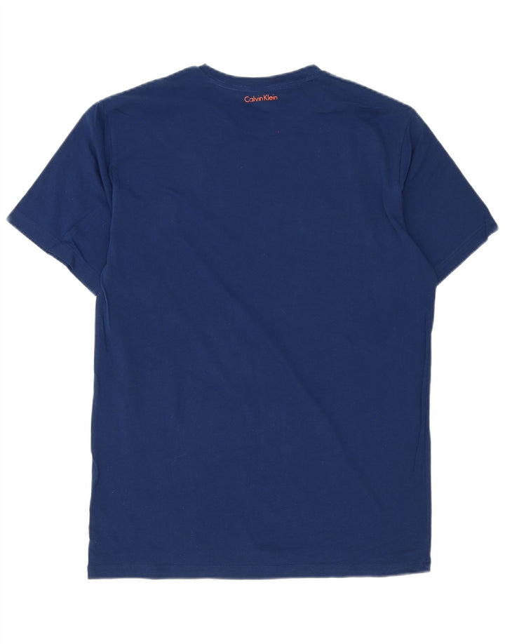 Ανδρικό γραφικό μπλουζάκι Calvin Klein Top Medium Blue
