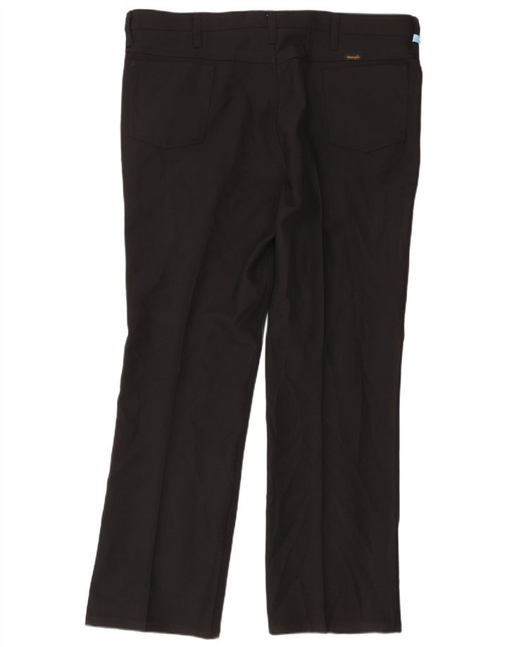 Ανδρικό ίσιο casual παντελόνι Wrangler W42 L32 Μαύρο πολυεστέρα