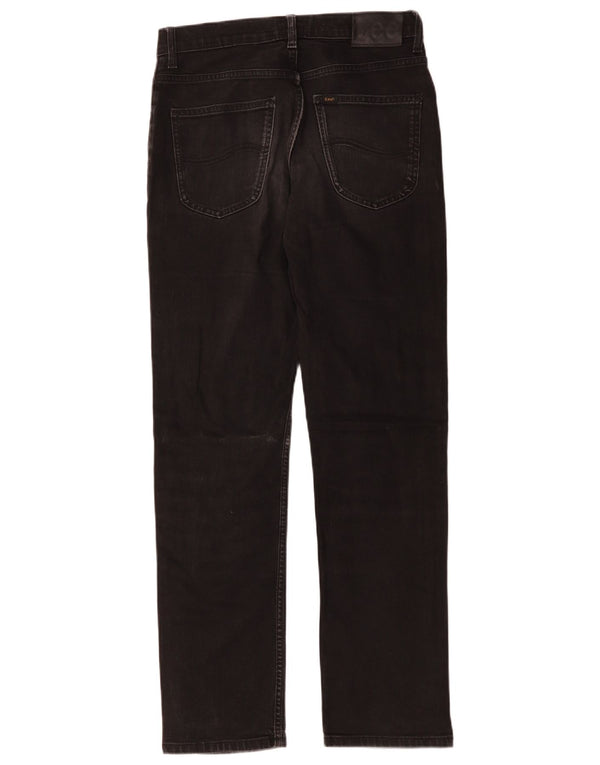 Lee Mens Brooklyn Straight Jeans W30 L32 Μαύρο βαμβακερό