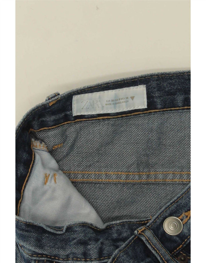 Zara Γυναικείο Wide Leg Jeans EU 38 Small W28 L31 Blue
