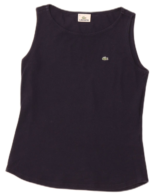 Γυναικείο γιλέκο LACOSTE Top Size 42 Large Navy Blue Βαμβακερό