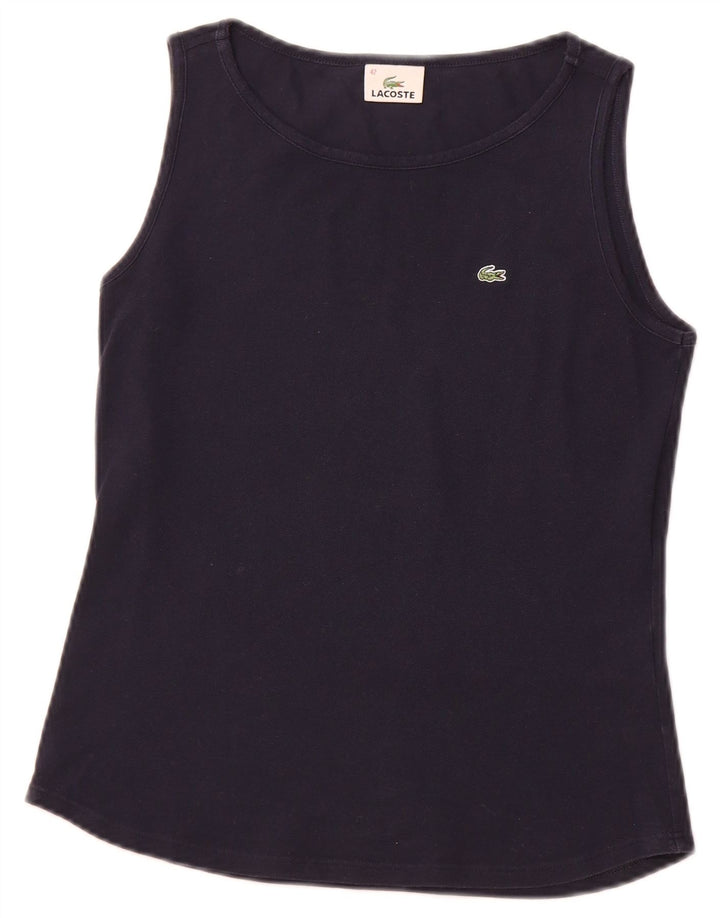 Γυναικείο γιλέκο LACOSTE Top Size 42 Large Navy Blue Βαμβακερό