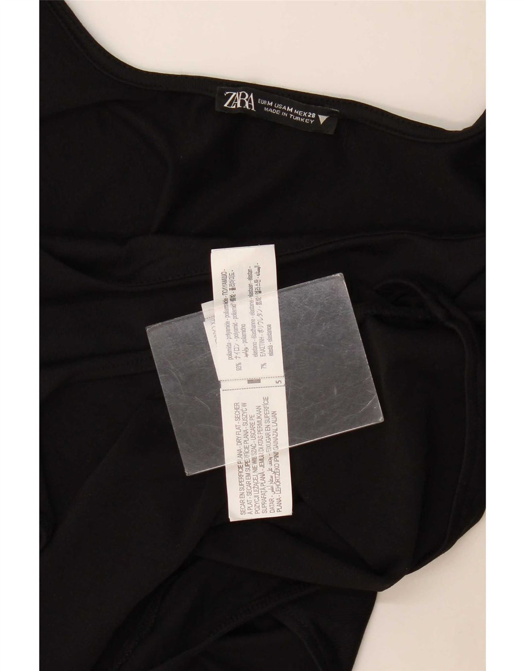Zara γυναικείο κορμάκι UK 12 Medium Black Polyamide