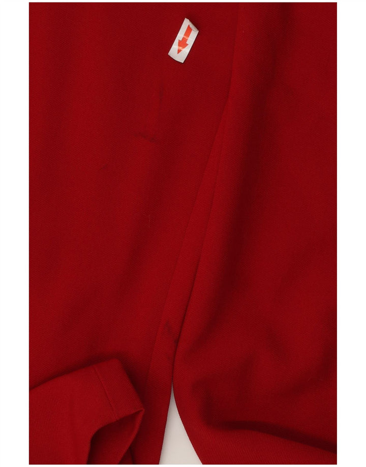 Zara Γυναικείο κομμένο παντελόνι μεγάλο W32 L25 κόκκινο πολυεστέρα