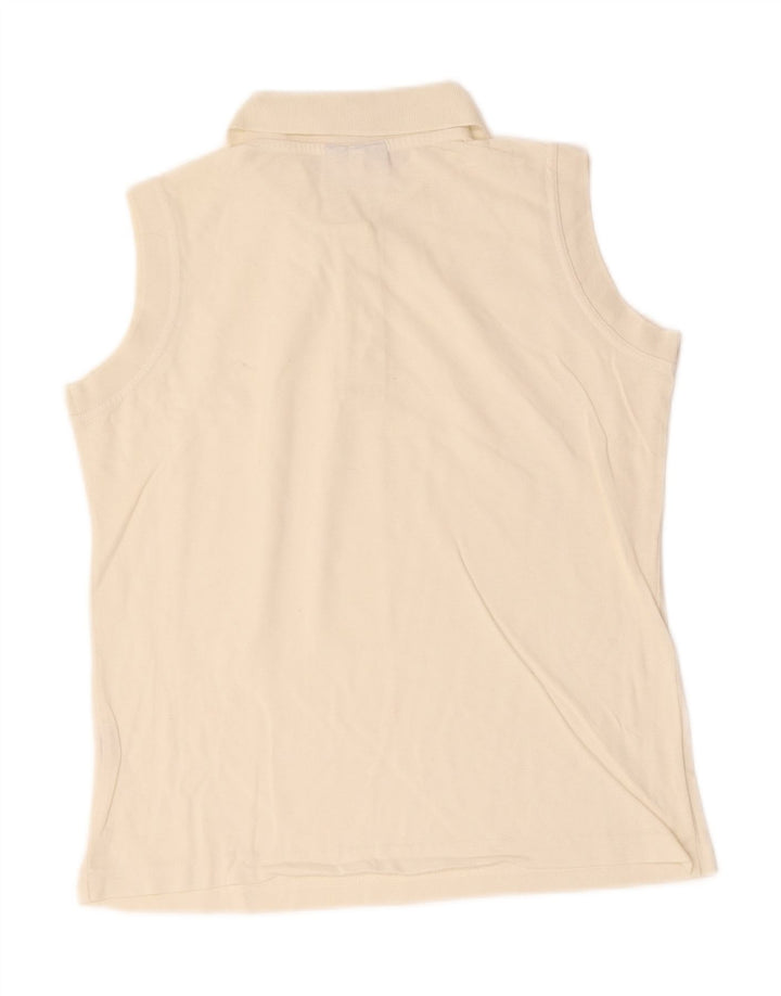 AUSTRALIAN L'ALPINA γυναικείο αμάνικο μπλουζάκι πόλο IT 44 Medium Off White
