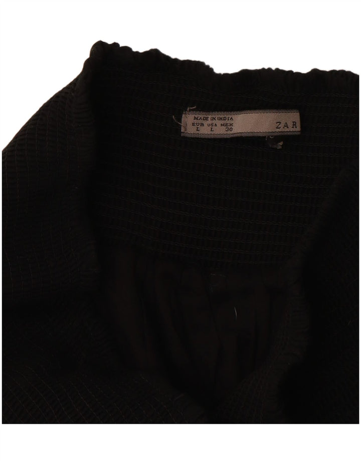 ZARA Γυναικεία Ψηλόμεση Φούστα A-Line Μεγάλη W30 Μαύρη