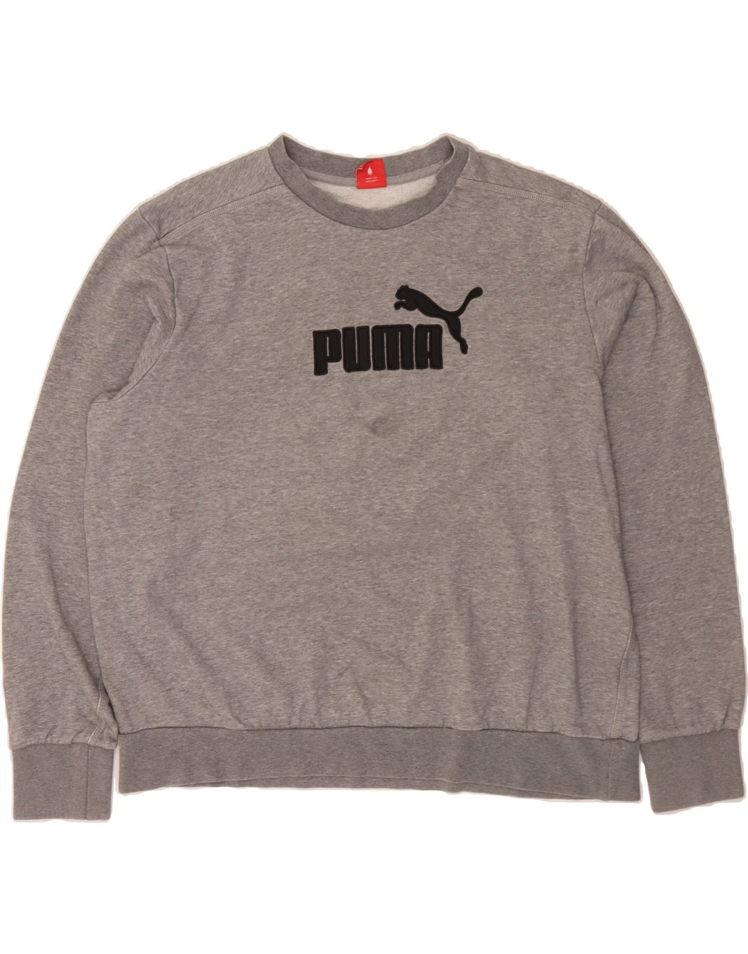PUMA Womens Oversized Graphic Sweatshirt Jumper UK 20 2XL Grey Vintage Puma and Second-Hand Puma from Messina Hembry 