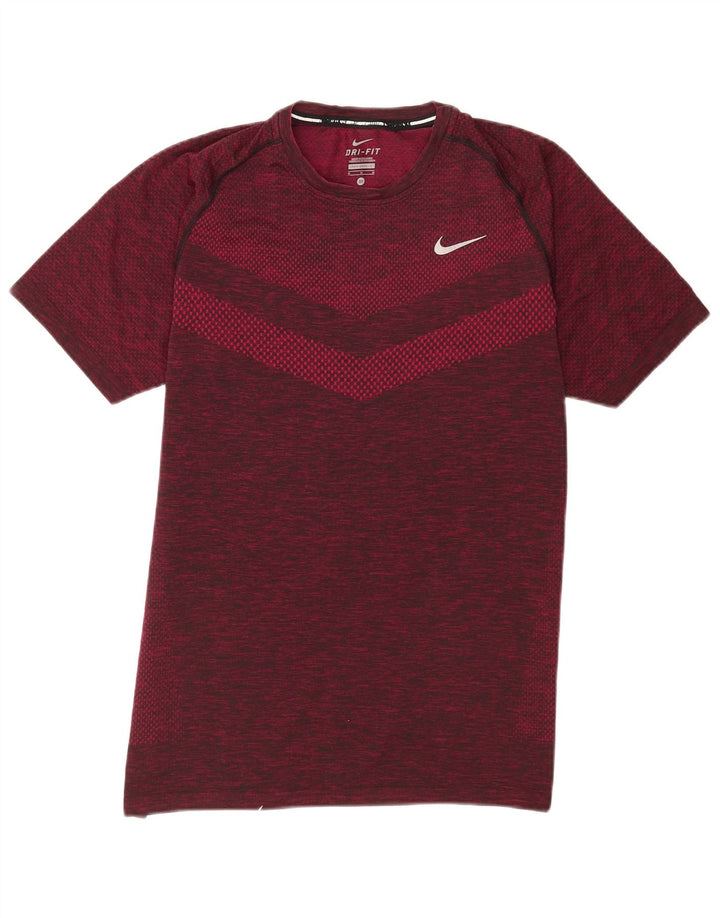 Ανδρικό T-shirt Nike Dri Fit Τοπ μεσαίου μπορντώ