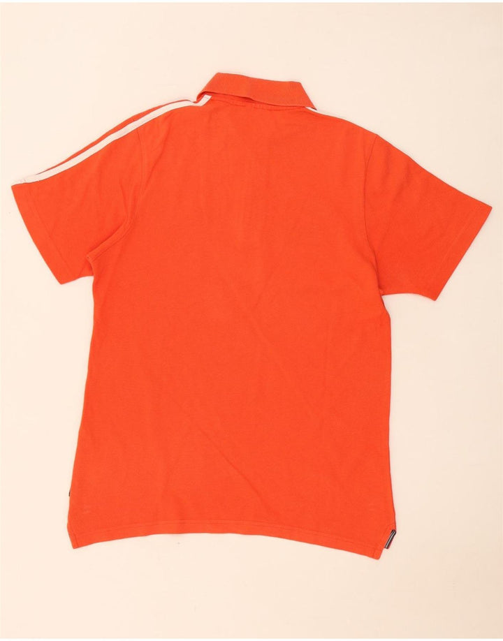 Ανδρικό μπλουζάκι Adidas Polo Μικρό πορτοκαλί βαμβακερό