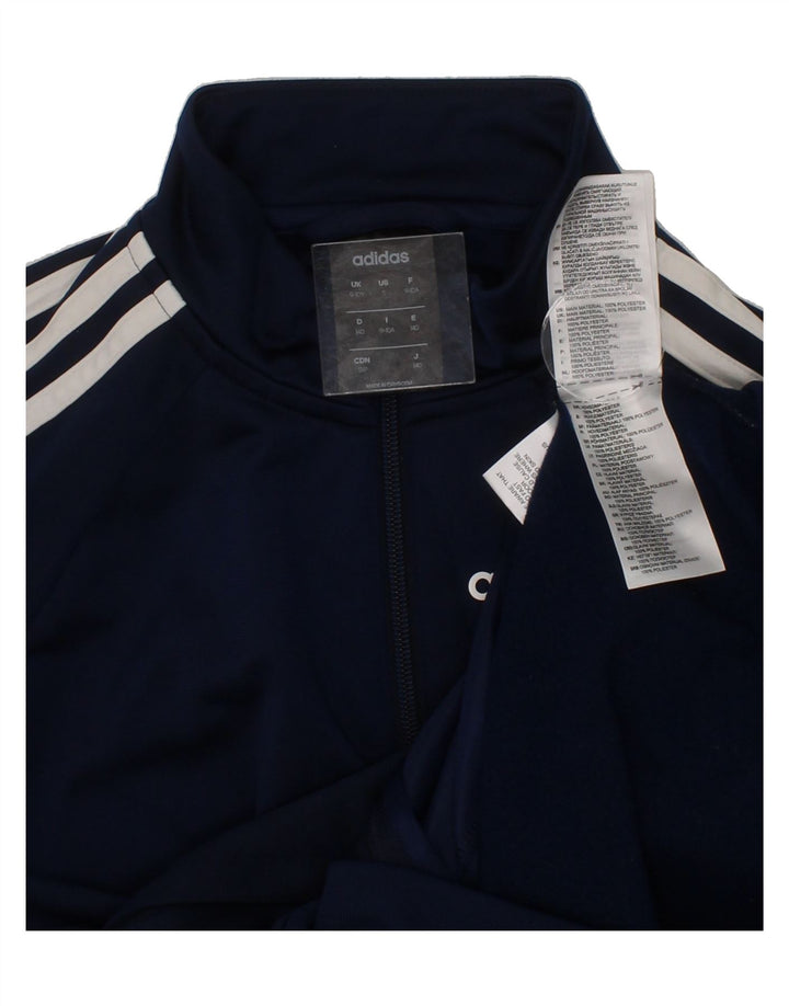 ADIDAS Boys Climalite Tracksuit Top Jacket 9-10 Years Navy Blue Polyester Vintage Adidas and Second-Hand Adidas from Messina Hembry 