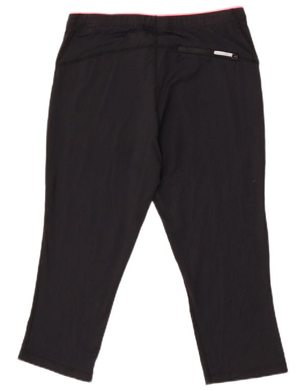 Γυναικεία φόρμα φόρμας Asics Graphic Capri UK 12 μεσαίου μαύρου πολυεστέρα