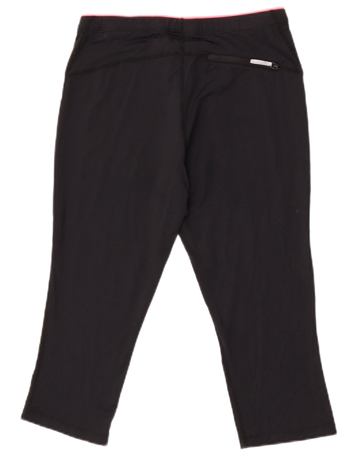 Γυναικεία φόρμα φόρμας Asics Graphic Capri UK 12 μεσαίου μαύρου πολυεστέρα