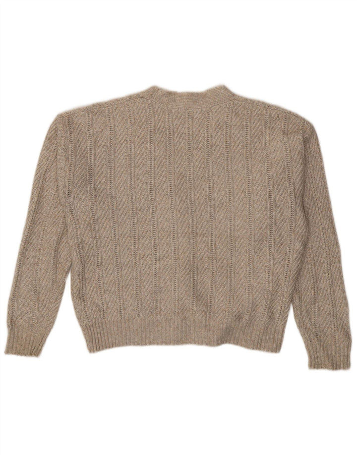 Marks & Spencer Γυναικεία ζακέτα Crop UK 14 Medium Beige Polyester