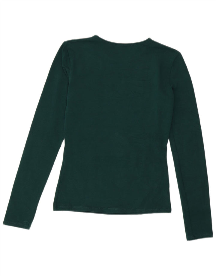 Zara γυναικείο τοπ μακρυμάνικο UK 10 Small Green