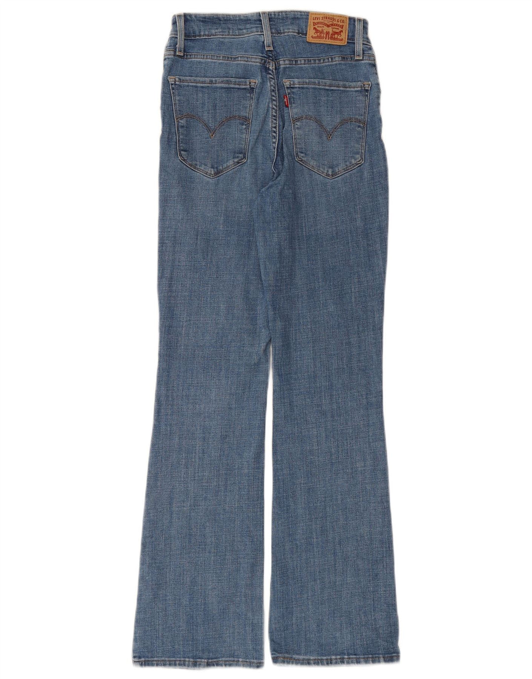 LEVI'S Γυναικείο 725 ψηλό μποτάκι τζιν W26 L30 μπλε βαμβακερό