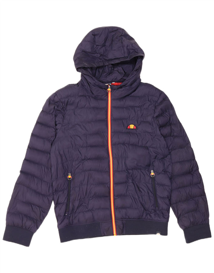 Ellesse Ανδρικό μπουφάν με κουκούλα UK 40 Large Navy Blue Nylon