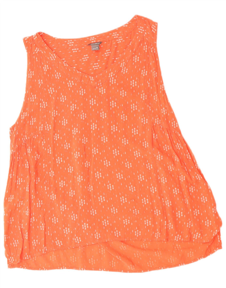 Γυναικεία μπλούζα Eddie Bauer Top UK 14 Medium Orange Geometric Rayon