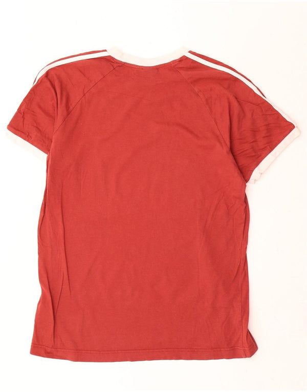 Ανδρικό γραφικό T-Shirt Adidas Top Large Red Colourblock Βαμβακερό