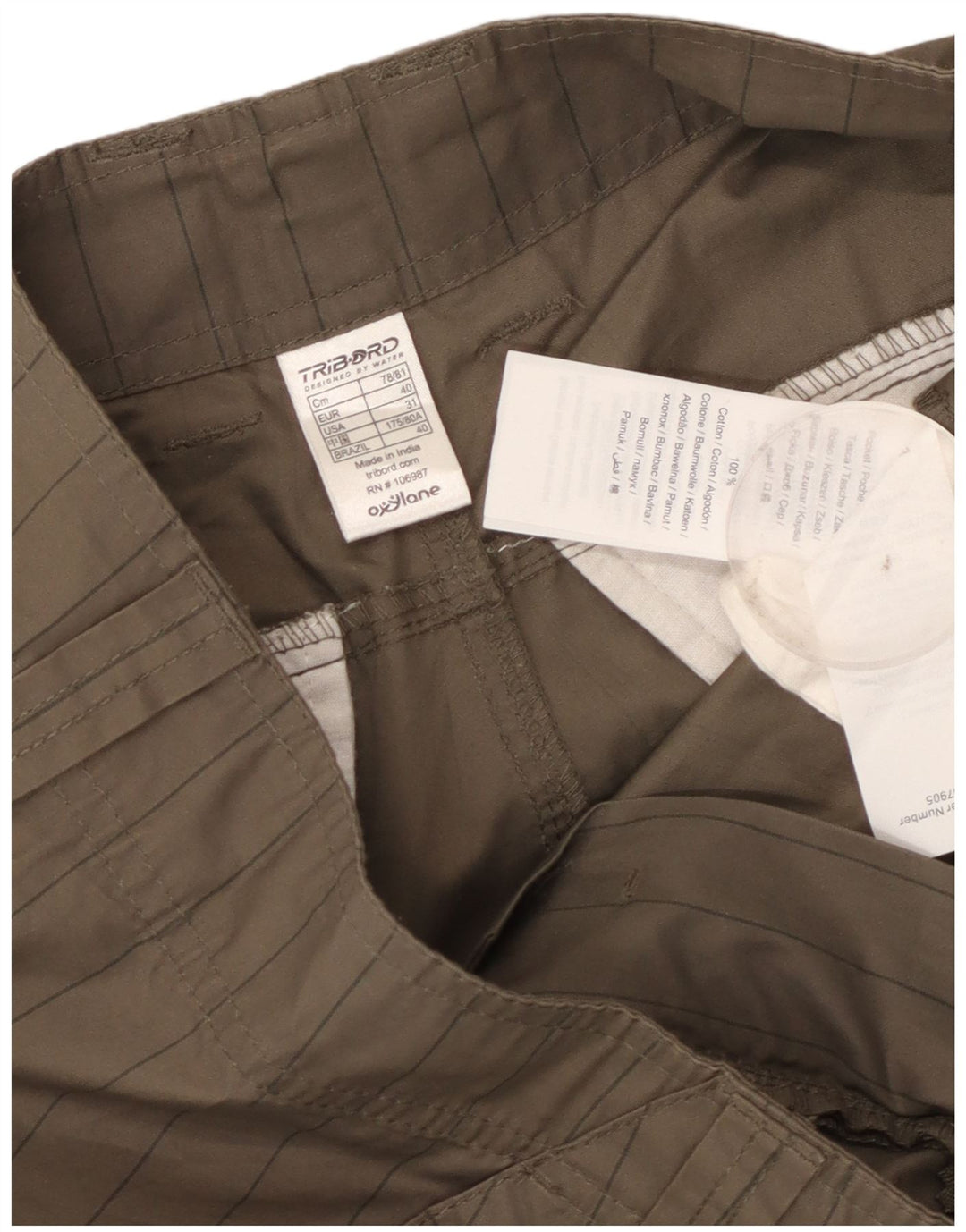 Ανδρικό σορτς Cargo Tribord W31 Βαμβακερό μεσαίο χακί