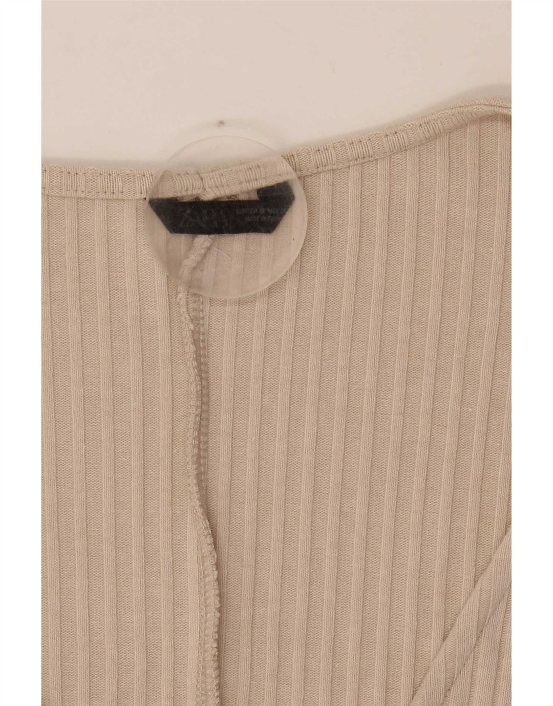 Zara Γυναικεία Asymmetric Poncho Μπλούζα Top One Size Beige