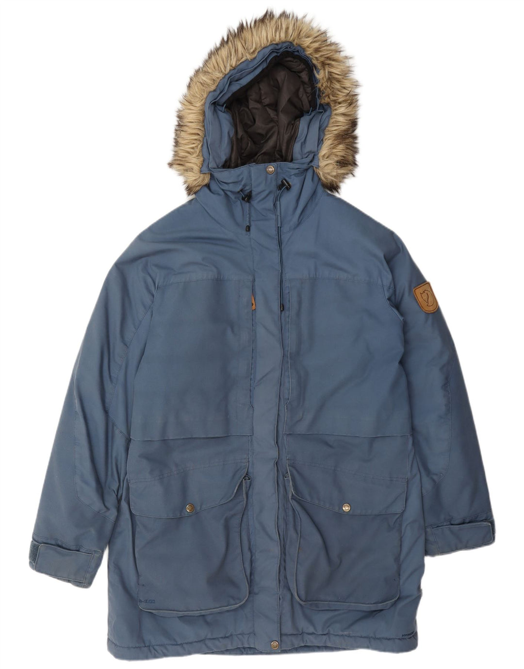 Fjall Raven Γυναικείο μπουφάν Parka με κουκούλα UK 16 Large Blue Polyamide