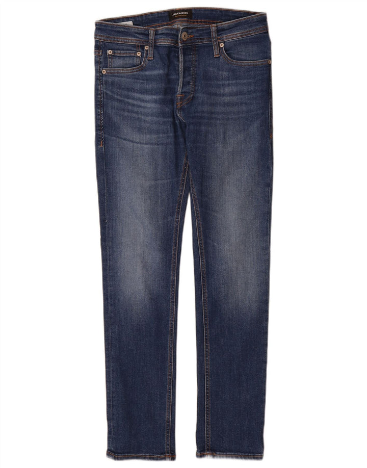 Jack & Jones Ανδρικό Τζιν GLENN Slim W29 L30 Μπλε βαμβακερό