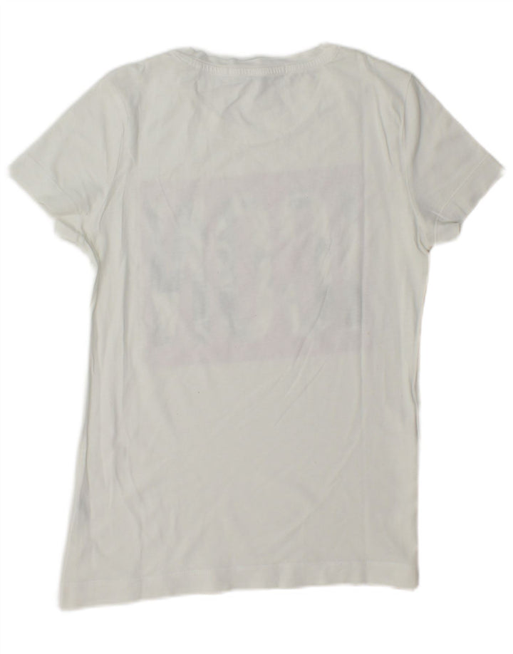 Γυναικείο γραφικό μπλουζάκι Guess Top UK 14 Medium White