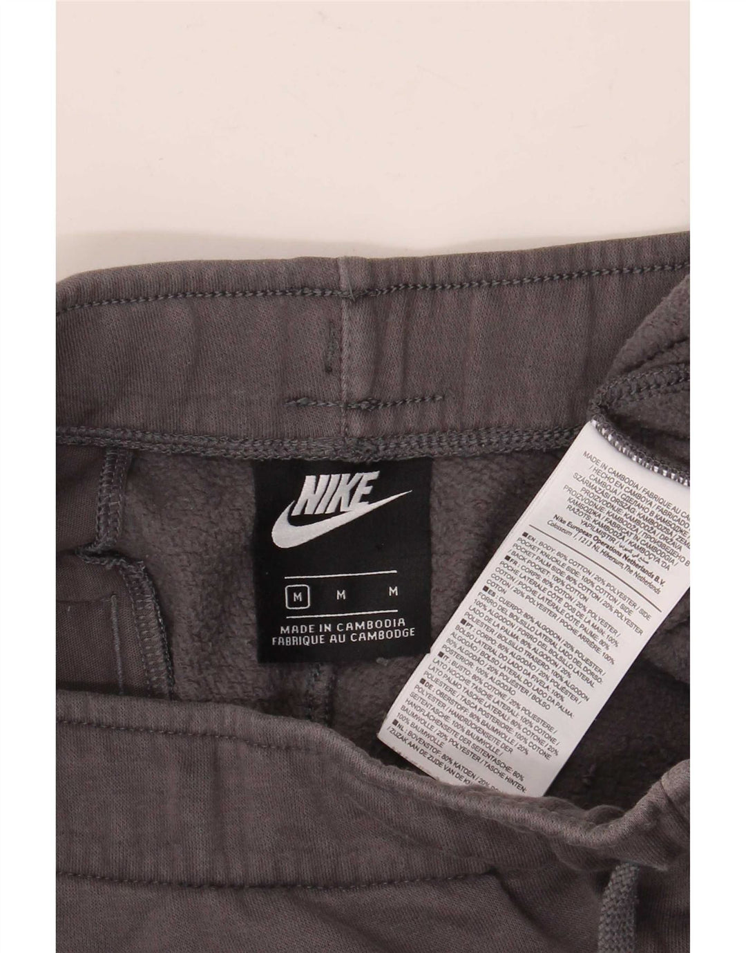Ανδρική φόρμα φόρμας Nike γραφική, Joggers, μεσαίο βαμβακερό γκρι