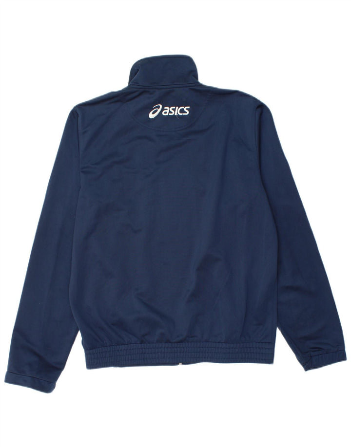 Ανδρική αθλητική φόρμα Asics Top μπουφάν Μικρό Navy Blue Colorblock Πολυεστέρας
