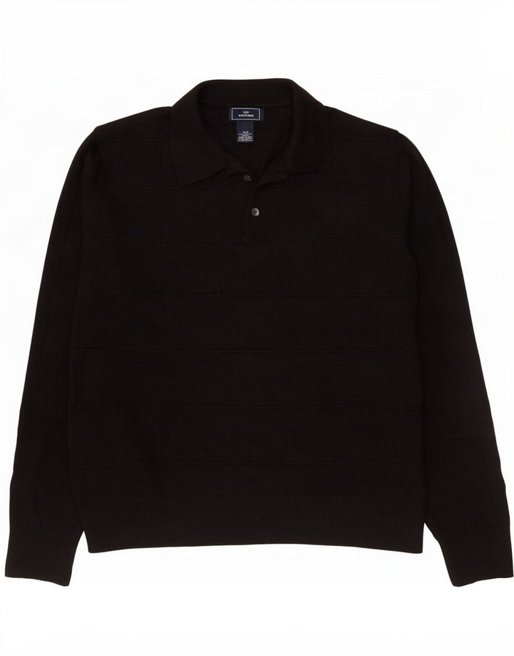 Ανδρικό πουλόβερ Dockers Polo Neck Jumper Μεσαίο Μαύρο Ακρυλικό